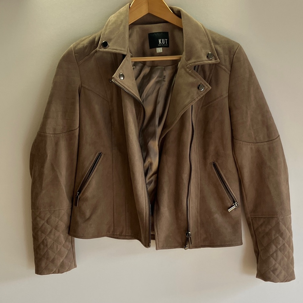 Kut from the Kloth Women's Tan Leather Jacket